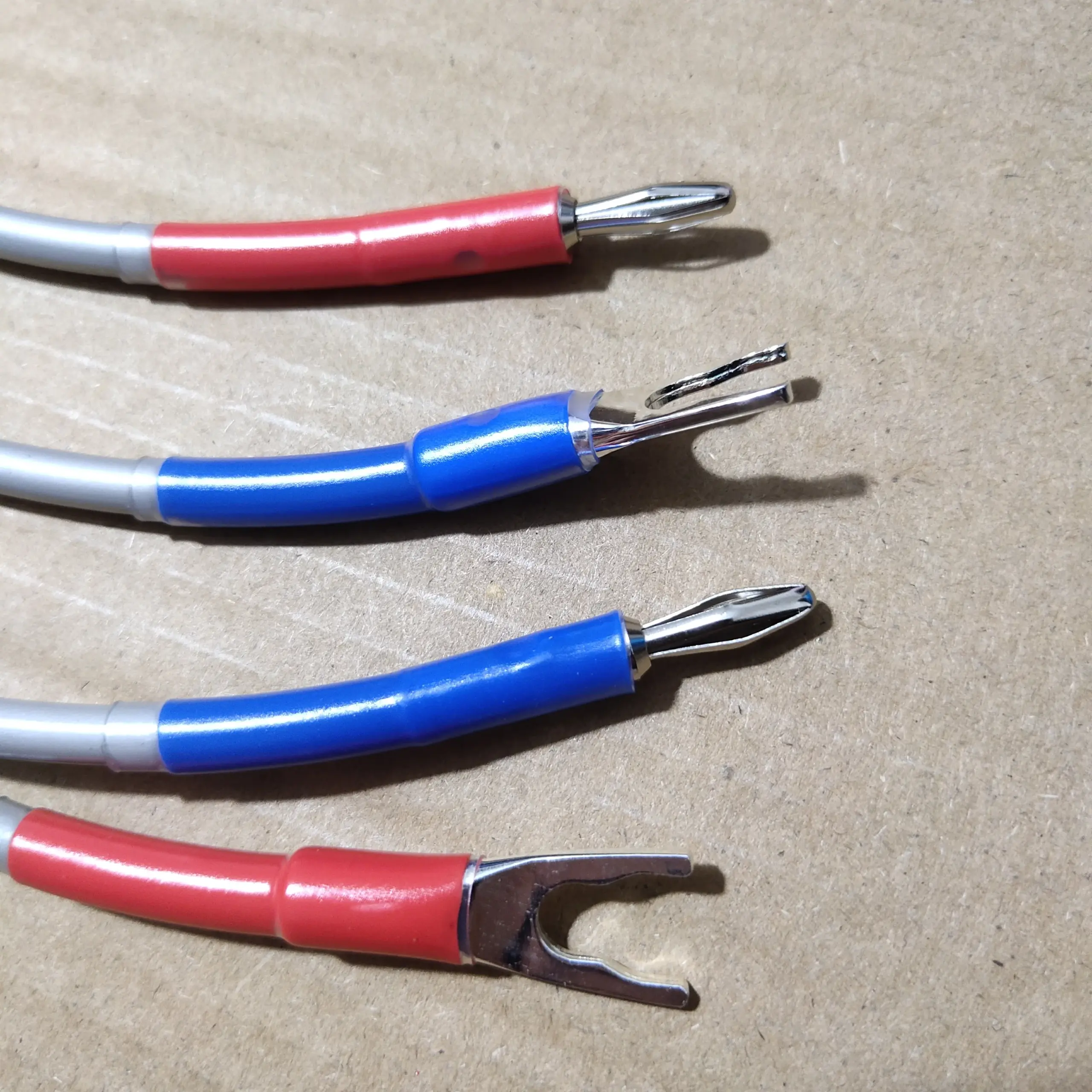 British Sterling Silver Speaker Jumper Cables Set 4 British Sterling Silver Speaker Jumper Cables Set - Image 4