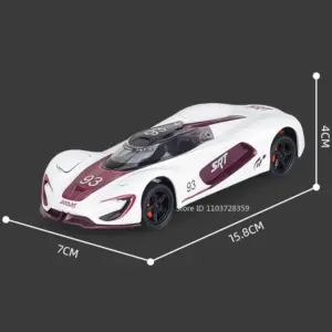 White 1:32 Scale Sports Car Diecast Model 14 Se15a54e20f214fd9bb4620ed1bc156f17