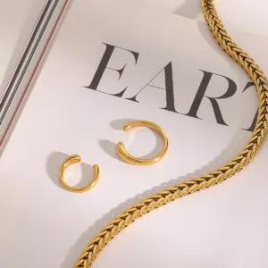 Minimalist Stainless Steel Gold Earclip Set for Women 9 Se15e7c32e57f4693825d1fb548c46393l