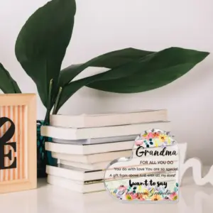 Heart-Shaped Acrylic Plaque for Grandma 9 Se18991d7b0594dcd838bcd02c1b51365q