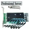 16-Port 12Gbps SAS/SATA HBA PCIe Card