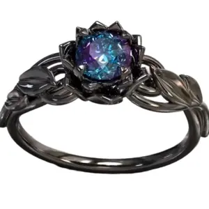 Black Flower Zircon Ring for Women 6 Se1aea30df677474ab6db3d5d805eab8fu