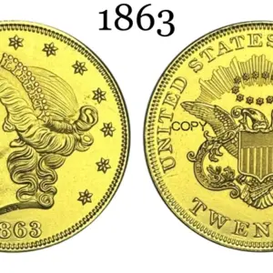 1860s Liberty Coin Replica Collection 17 Se1b9d9c3b0cf47fc8e20a1df1b34b31fk