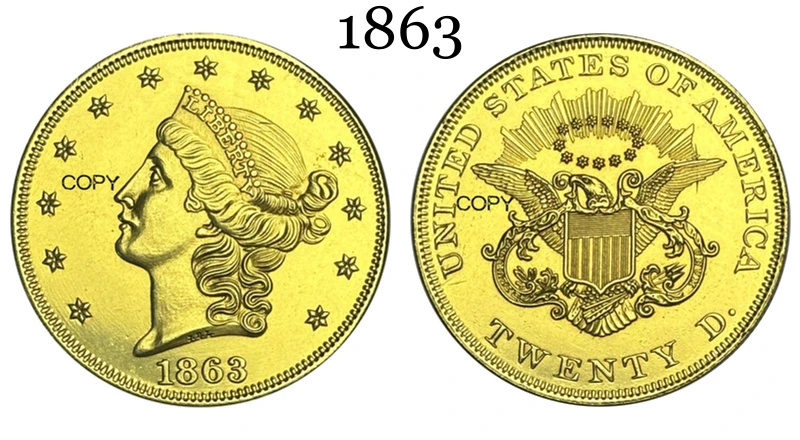 1860s Liberty Coin Replica Collection 8 1860s Liberty Coin Replica Collection - Image 8