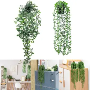 Artificial Eucalyptus Rattan Hanging Plant 50-85cm 11 Se1bf1fae58d643028288ba2d2dc279d9i