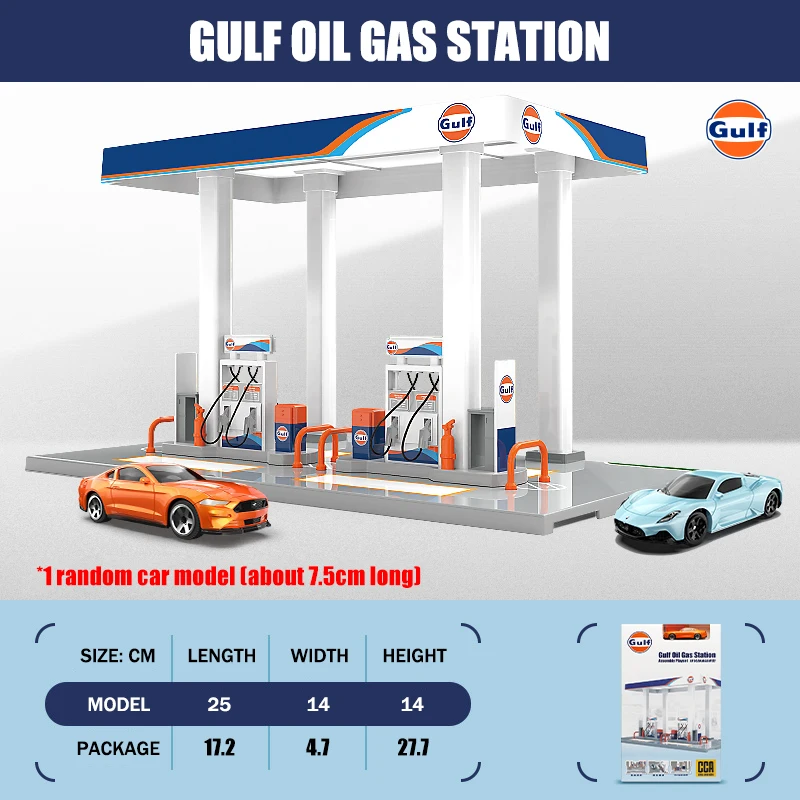 Gulf Oil Gas Station 1:64 Scale Diecast Model 6 Gulf Oil Gas Station 1:64 Scale Diecast Model - Image 6