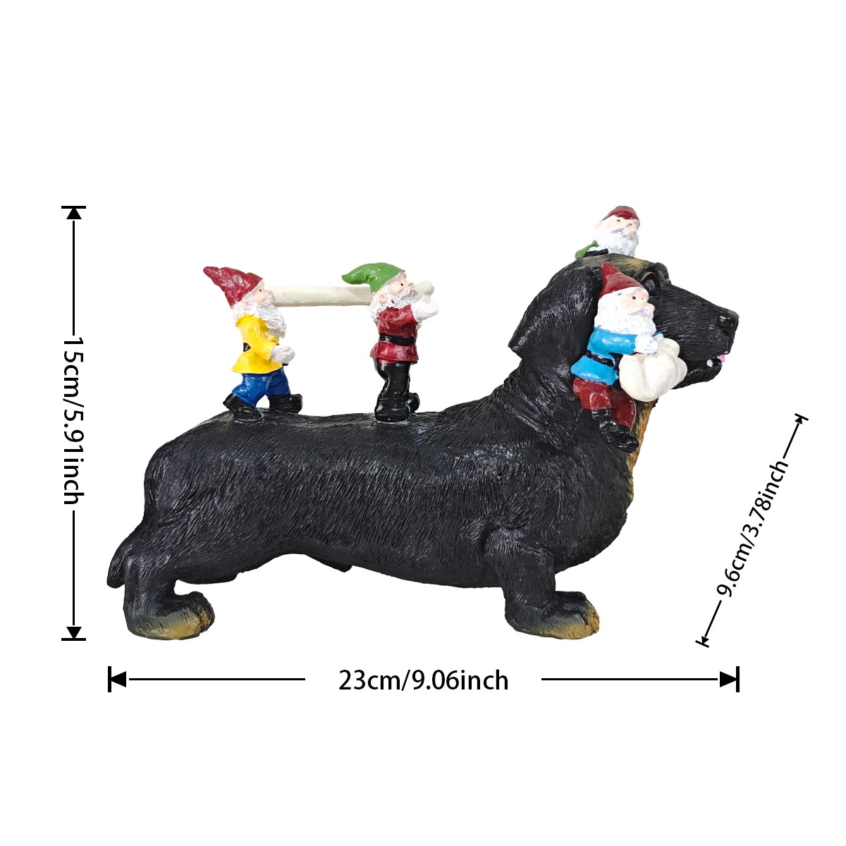 Whimsical Dachshund Fairy Garden Ornament 6 Whimsical Dachshund Fairy Garden Ornament - Image 6