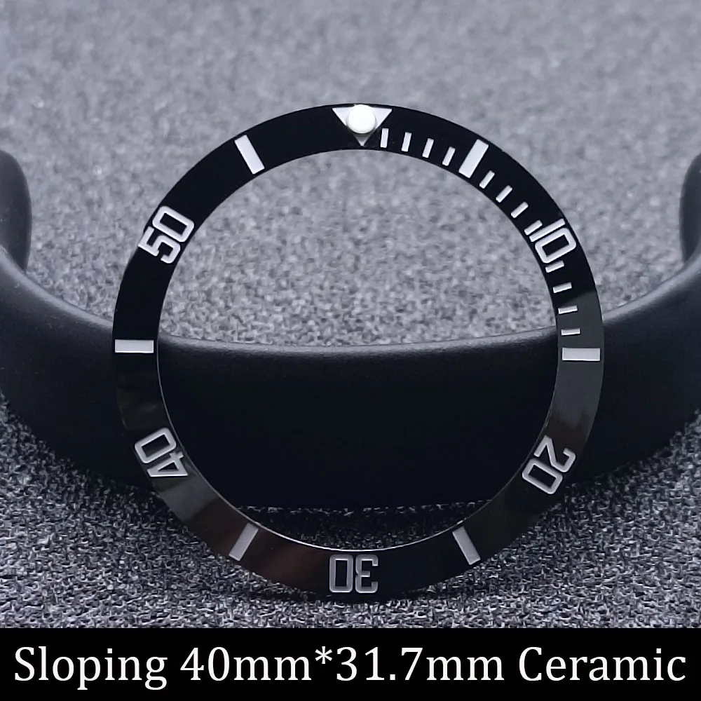 Black Ceramic Diver's Watch Bezel Insert 40mm 9 Black Ceramic Diver's Watch Bezel Insert 40mm - Image 9