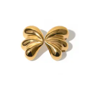 Stainless Steel Butterfly Earrings JDE2312095 15 Se28fc475adc743969e8e89559208a6caE