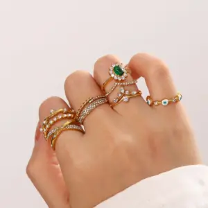 Elegant Adjustable Stainless Steel Women's Ring Collection 12 Se293f40889a3440999830ffe82d72cf6A