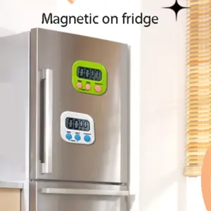 Digital Kitchen Timer 7.3x6.5x2cm, 99min LCD 14 Se2a92f77301d4ae6842301819e04430a4