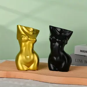 Female Body Ceramic Vase T-29 in Black or White 11 Se2c57ae30f1e45b8ada643e7dd54d973R