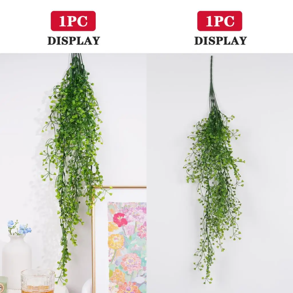 Artificial Green Vine Wall Decor - 80cm, Purple Leaves 3 Artificial Green Vine Wall Decor - 80cm, Purple Leaves - Image 3