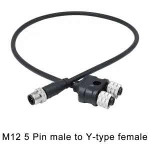 M12 5-Pin Waterproof Y-Adapter Connector 13 Se2e1b23642904e56a40456194c098672t