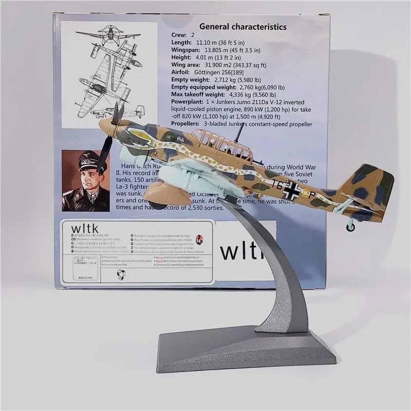 1/72 Scale WWII Stuka Ju-87 Die-Cast Model 5 1/72 Scale WWII Stuka Ju-87 Die-Cast Model - Image 5