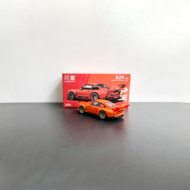Vibrant Orange Porsche 911 Diecast Model 1:64 Scale 2 Vibrant Orange Porsche 911 Diecast Model 1:64 Scale - Image 2