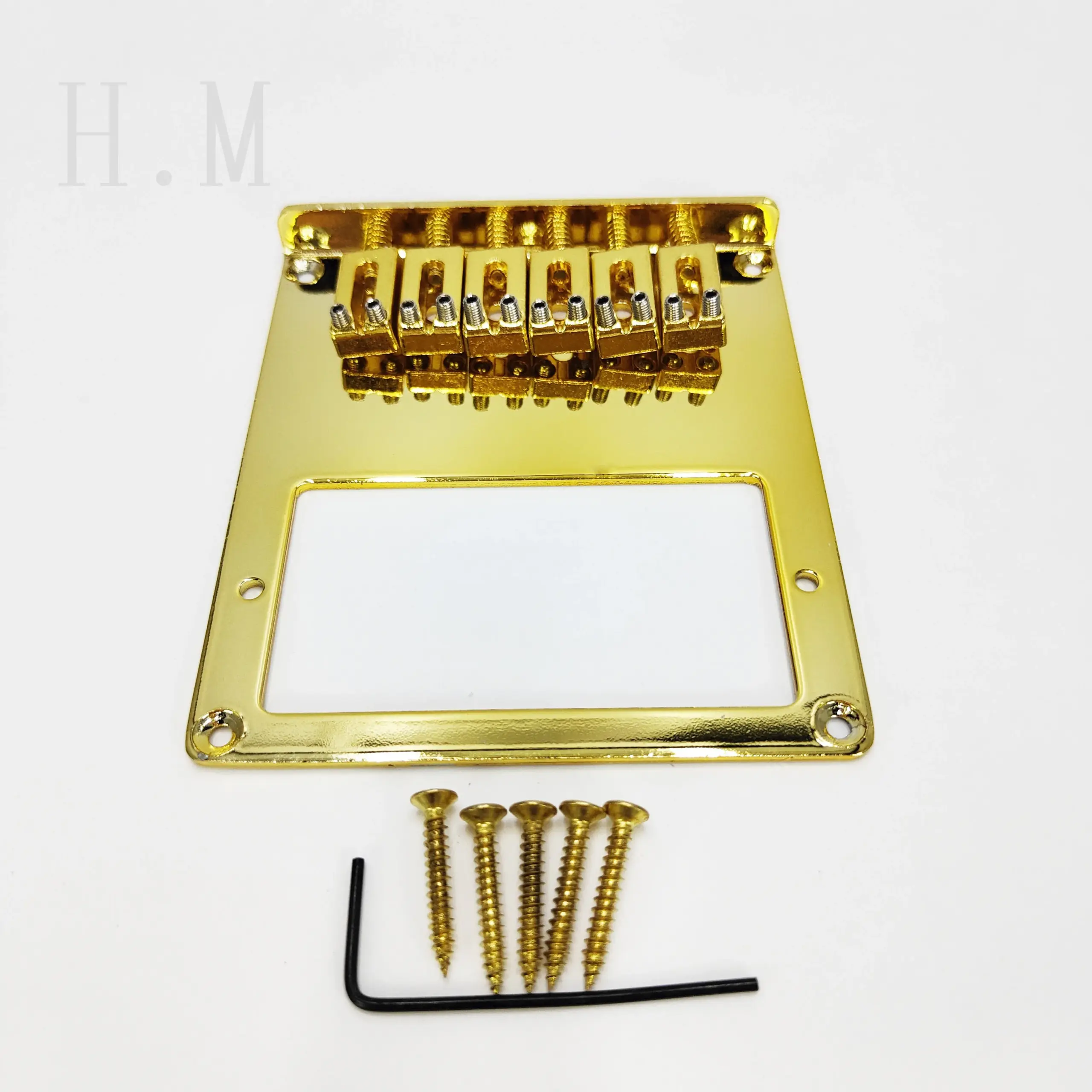 6-String Metal Electric Guitar Bridge in Silver, Gold, Black 3 6-String Metal Electric Guitar Bridge in Silver, Gold, Black - Image 3