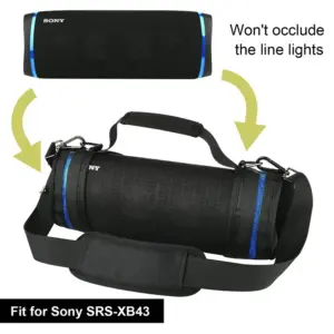 Black Carrying Case for Sony SRS-XB43 10 Se3a014ed40fe41fca8f056ed8cedf61aE