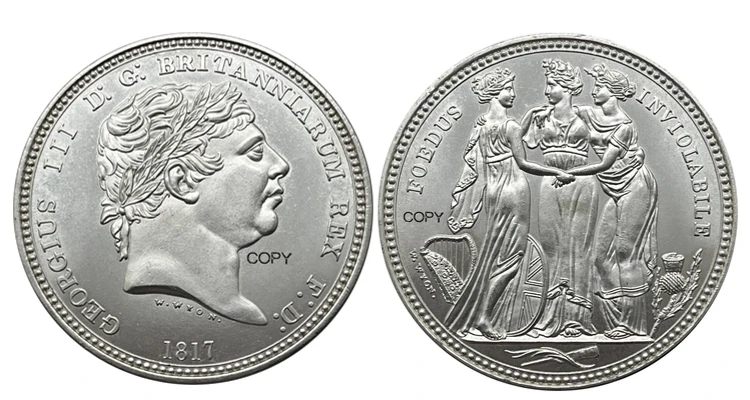 King George III 1817 Replica Coin 8 King George III 1817 Replica Coin - Image 8