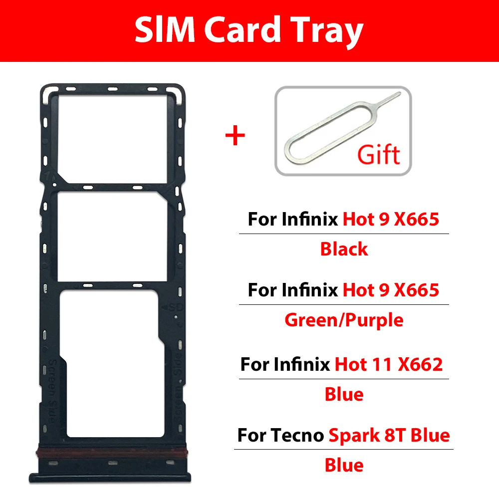 Infinix Compatible Metal SIM Tray Holder for Hot 8 Lite 3 Infinix Compatible Metal SIM Tray Holder for Hot 8 Lite - Image 3