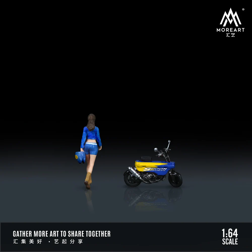 1:64 Resin Motorcycle and Girl Model Set 6 1:64 Resin Motorcycle and Girl Model Set - Image 6