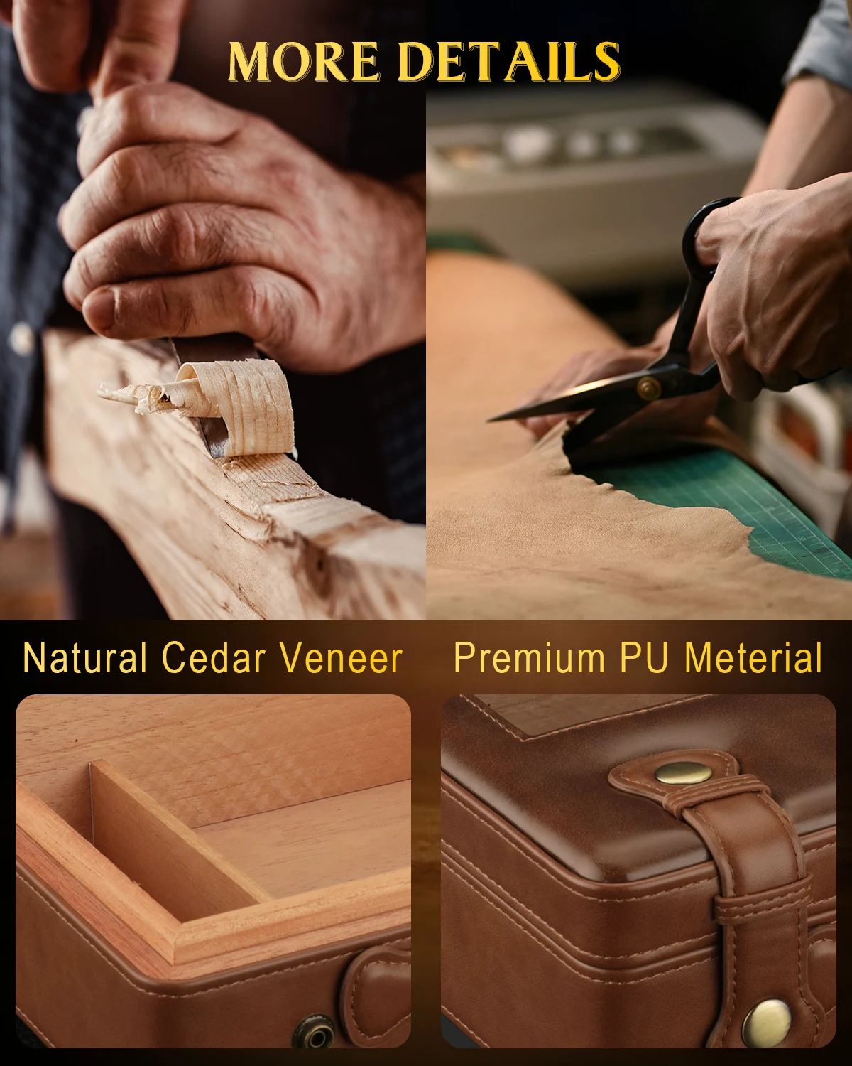 Stylish Travel Cigar Humidor with Glass Top 5 Stylish Travel Cigar Humidor with Glass Top - Image 5