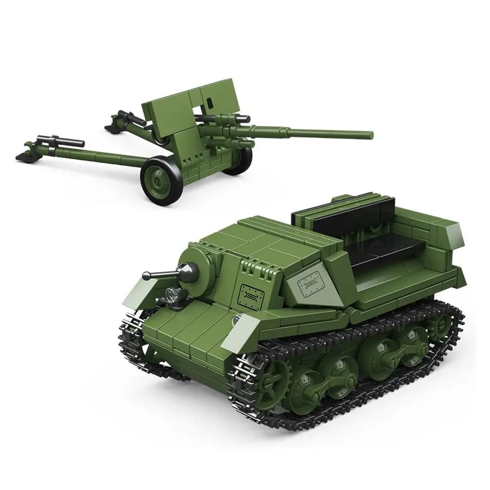 WWII Military Vehicle Building Set (300-469 pcs) 6 WWII Military Vehicle Building Set (300-469 pcs) - Image 6