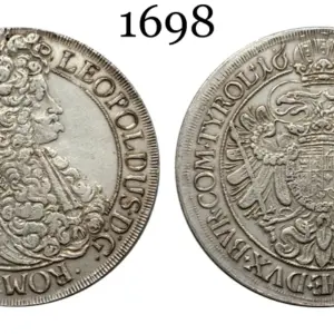Austrian Empire 1698 Thaler Replica Coin 17 Se3e3b57645034364add326ce52c4e5efd