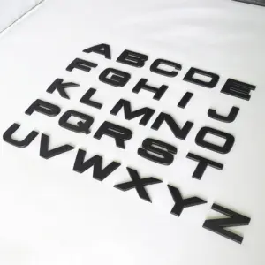 Black Vehicle Letter Set for Customization