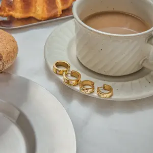 Gold-Tone Stainless Steel Heart Earrings 15 Se430bb0336d24e17987d20840667620da