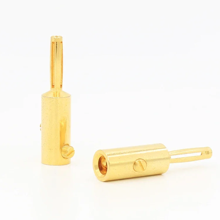 Gold-Plated Speaker Cable Banana Plugs (Set of 8) 4 Gold-Plated Speaker Cable Banana Plugs (Set of 8) - Image 4