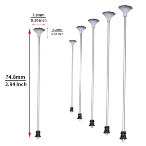 HO Scale Miniature Street Lamps Set of 2 8 Se4415fe3c767449fa5778b6b7db86defq