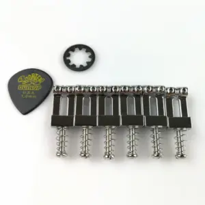 High-Quality Metal Guitar Bridge Saddles Set 12 Se45e94ef3bd04ea4a52bcd1b20631a4dc