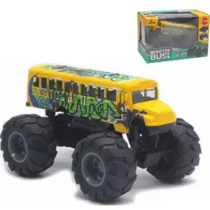 Bright Yellow 1:43 Diecast School Bus Model 7 Se4664988042541c2a76572324b72e809G