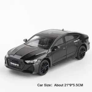 Audi R8 V10 Plus 1:24 Diecast Model Black 18 Se46f57020f0c4691b972fc64c8d5b80bC