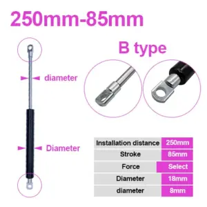 Gas Spring Folding Hinge 18x8mm, 50N-500N 17 Se4724735b7f748d8bf849289088513879