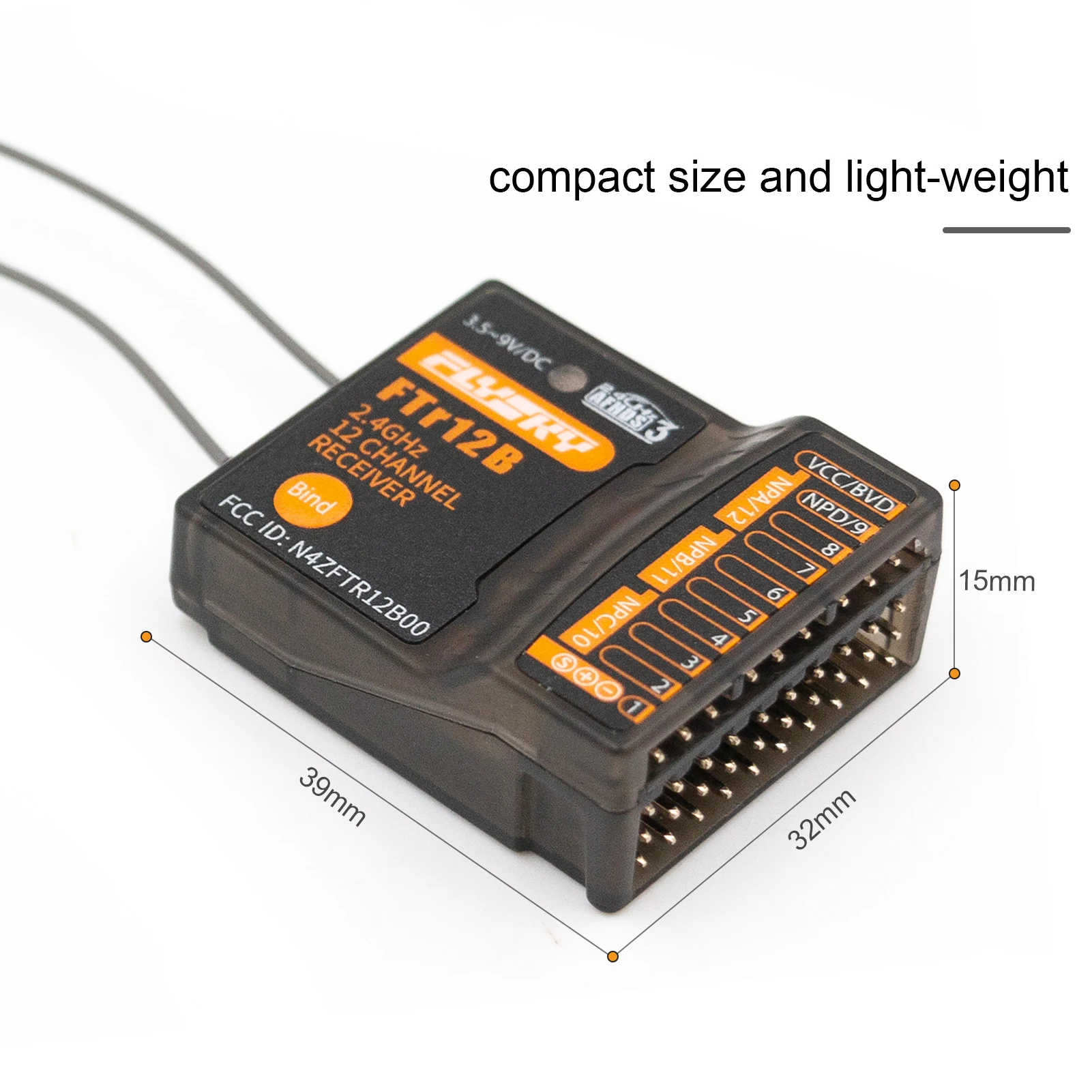 Flysky FTR12B 2.4GHz 12-Channel Receiver 2 Flysky FTR12B 2.4GHz 12-Channel Receiver - Image 2