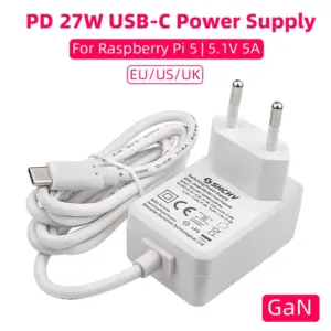 Raspberry Pi 4/5 GaN Power Supply with USB-C