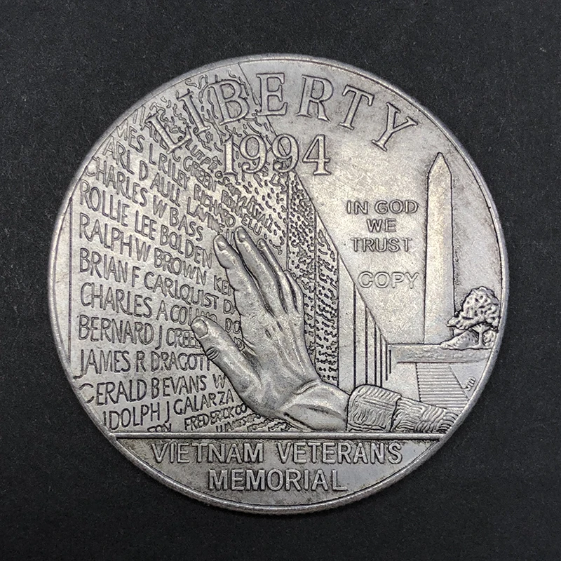 Vietnam Memorial Copper Commemorative Coin 38mm 5 Vietnam Memorial Copper Commemorative Coin 38mm - Image 5