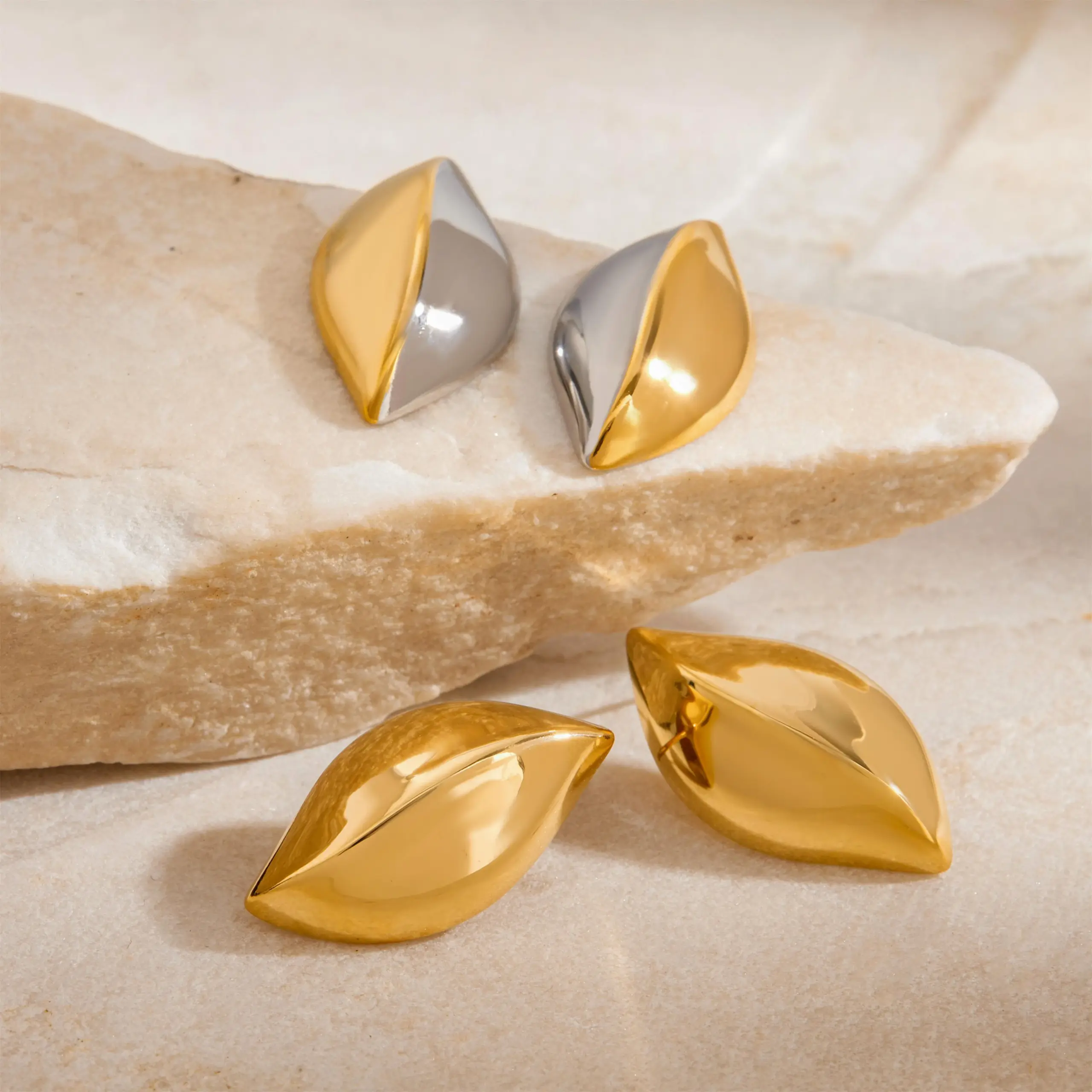 Stainless Steel Water-Drop Earrings 5 Stainless Steel Water-Drop Earrings - Image 5