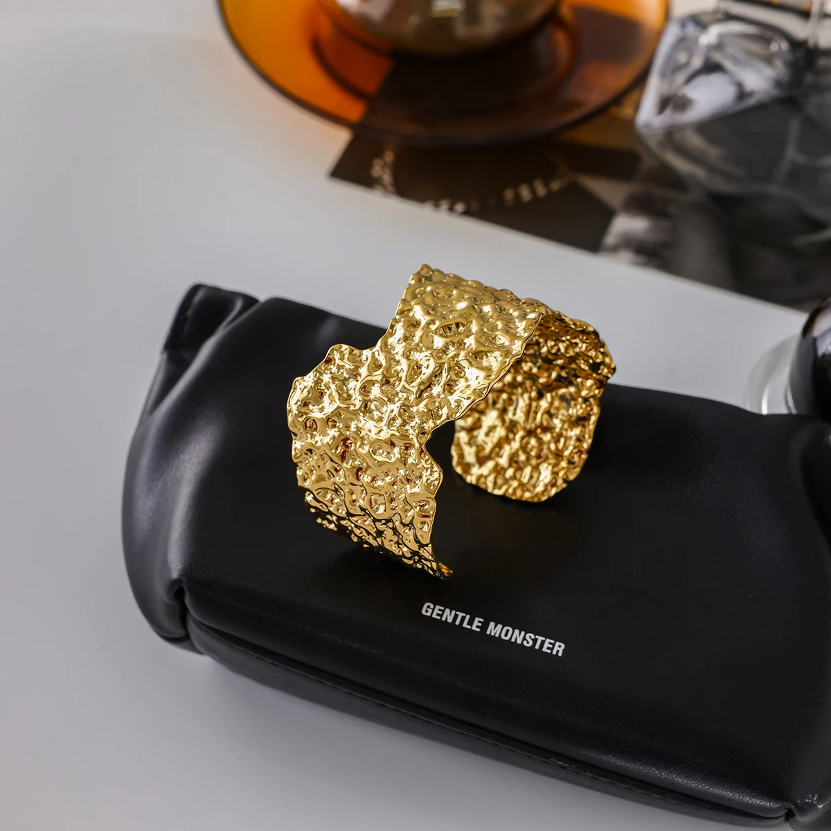 Exaggerated Stainless Steel Cuff Bracelet for Women 4 Exaggerated Stainless Steel Cuff Bracelet for Women - Image 4