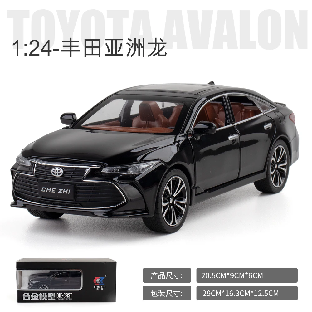 Black Toyota Avalon 1:24 Diecast Model with Sound 7 Black Toyota Avalon 1:24 Diecast Model with Sound - Image 7
