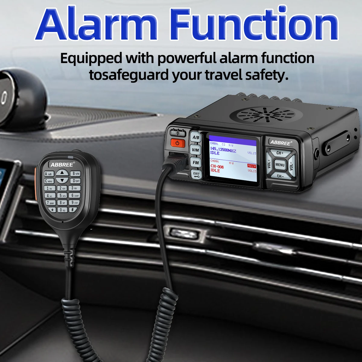 ABBREE AR-318 Dual-Band Transceiver 10W-25W, 128 Channels 4 ABBREE AR-318 Dual-Band Transceiver 10W-25W, 128 Channels - Image 4