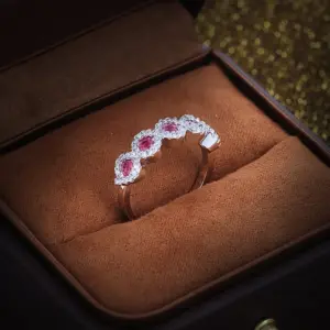 Rose Red Sterling Silver Zirconia Engagement Ring 7 Se524f4387c7c402db59261da9b1a8bc89