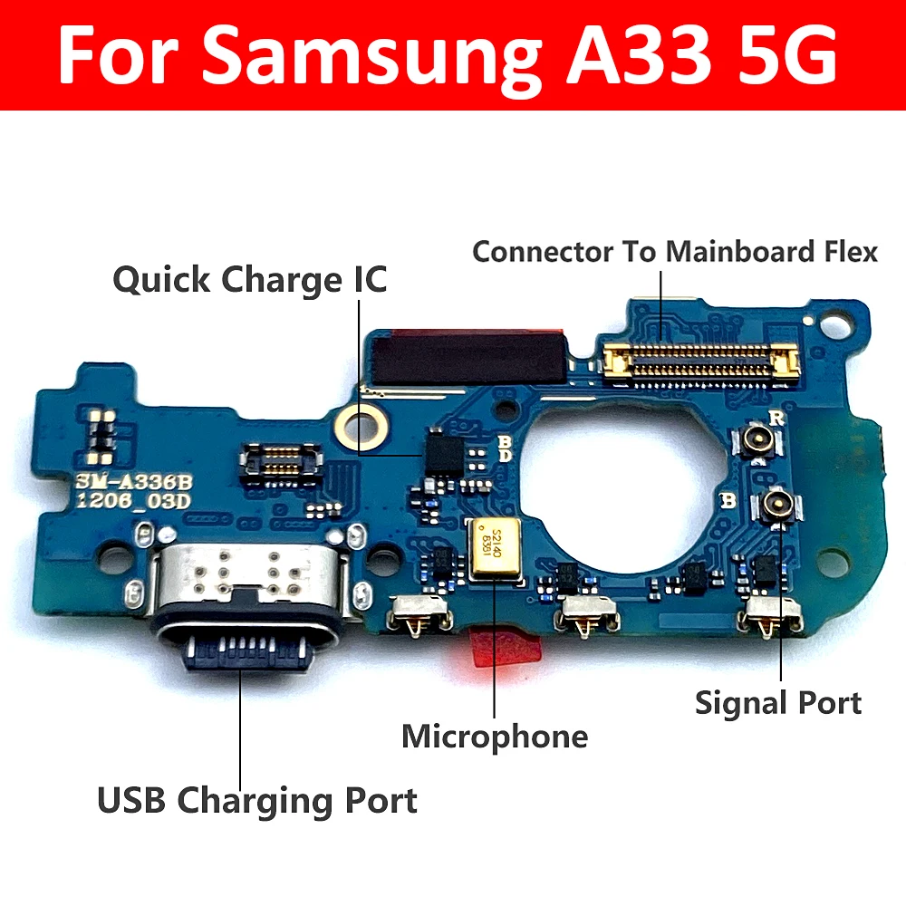 Samsung Galaxy A33 5G USB Charging Port Board A336/B 2 Samsung Galaxy A33 5G USB Charging Port Board A336/B - Image 2