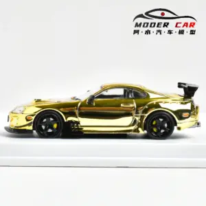 Gold Nissan GT-R R34 Diecast Model 1:64 Scale 12 Se537f967ce1e44e38f410b980ae3a0ffI