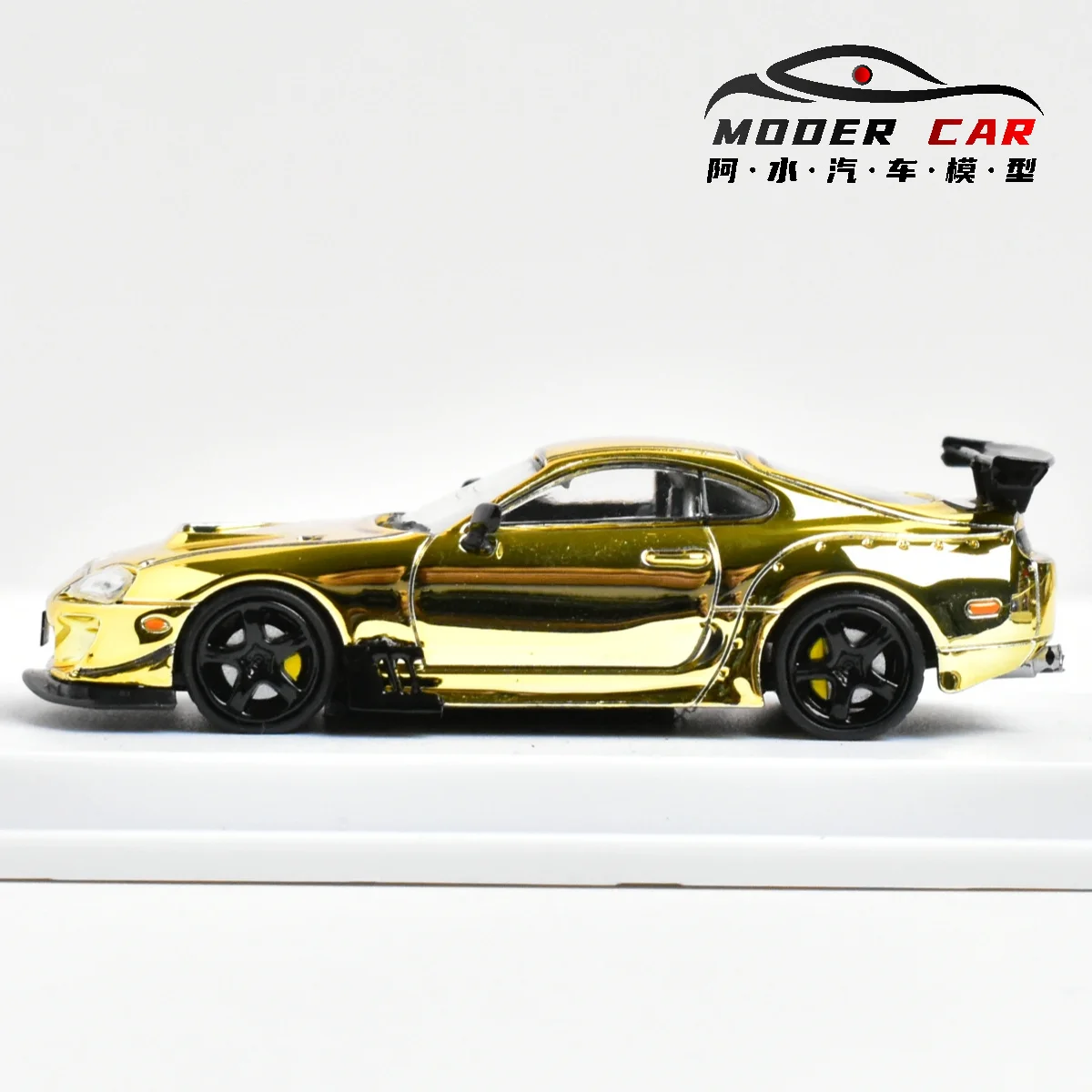 Gold Nissan GT-R R34 Diecast Model 1:64 Scale 5 Gold Nissan GT-R R34 Diecast Model 1:64 Scale - Image 5