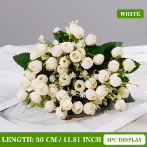 Elegant Pastel Silk Rose Bouquet in White Vase 17 Se54e7ecb58fa49c4856899219e3ea140Q