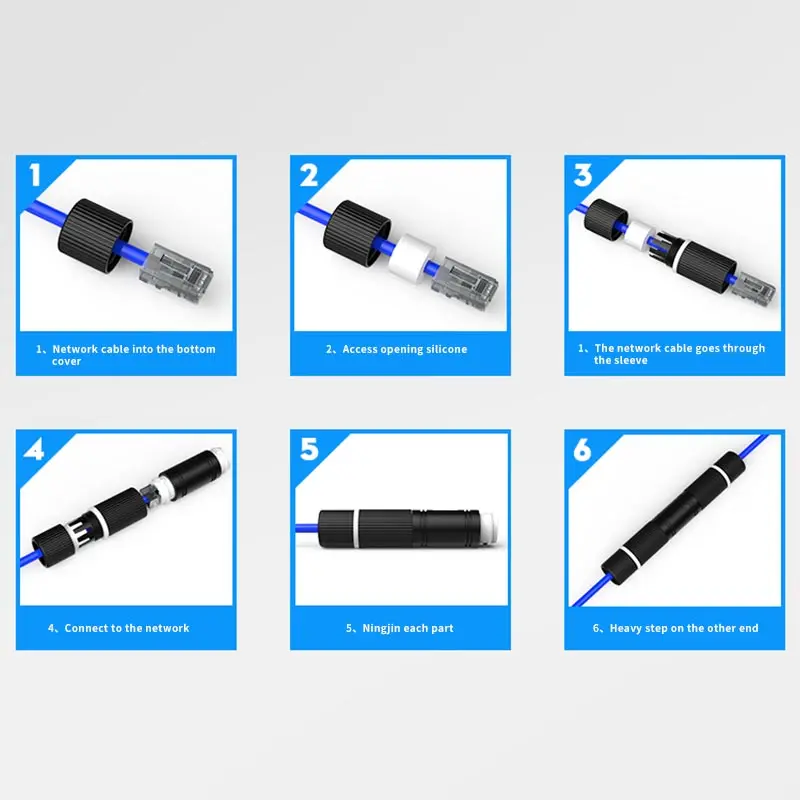 IP68 Outdoor Waterproof RJ45 Network Connector 4 IP68 Outdoor Waterproof RJ45 Network Connector - Image 4