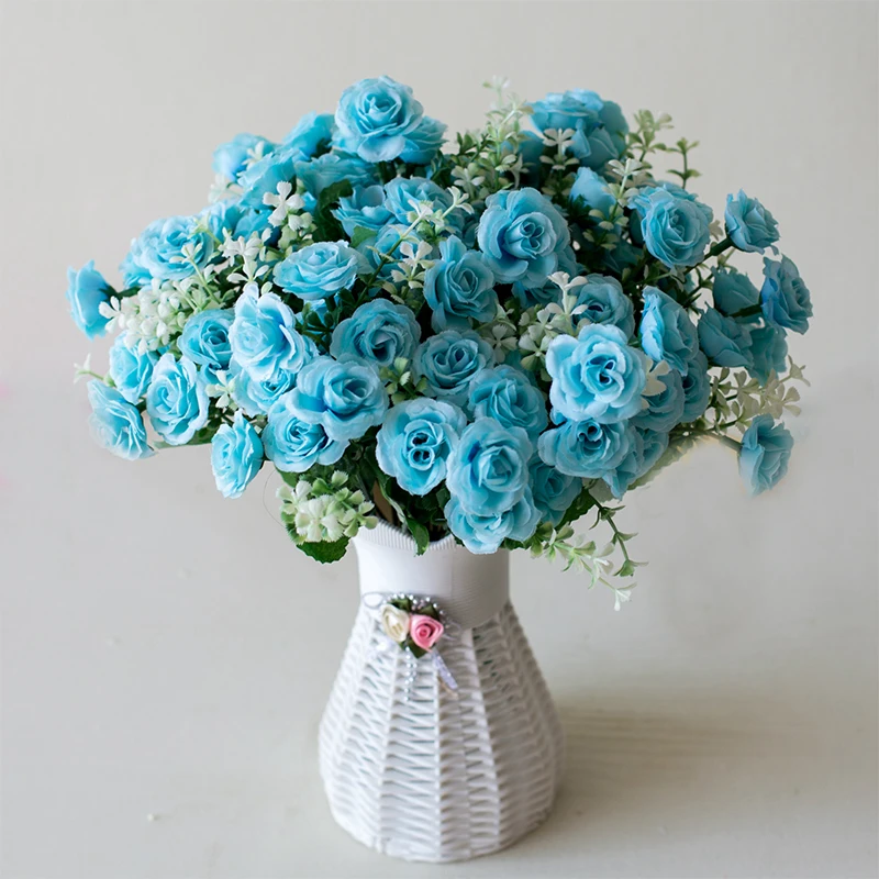 Artificial Mini Roses Bouquet for Home 2 Artificial Mini Roses Bouquet for Home - Image 2